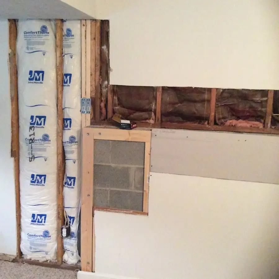 Wall insulation replacement during Contents Cleaning & Restoration in Franklin